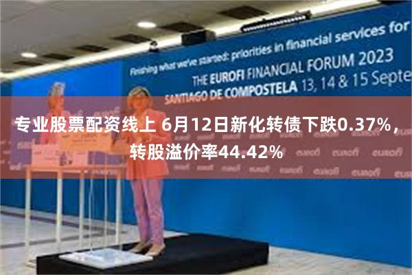 专业股票配资线上 6月12日新化转债下跌0.37%，转股溢价率44.42%