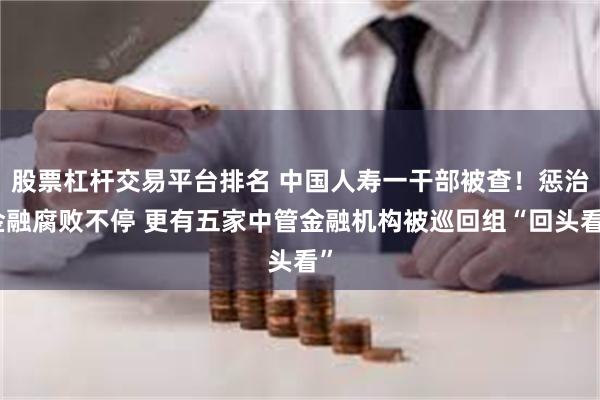 股票杠杆交易平台排名 中国人寿一干部被查！惩治金融腐败不停 更有五家中管金融机构